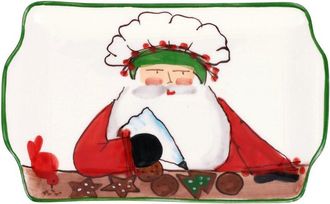 Vietri Vietri Old St. Nick 2025 Limited Edition Rectangular Plate With $8 Credit