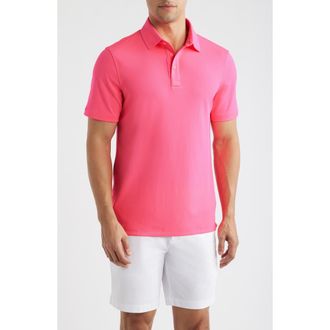 G/Fore Essential Performance Piqu&eacute; Golf Polo in Knockout Pink at Nordstrom, Size Xx-Large