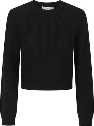 Iro Celena Sweater - Dames - Ronde hals truien - Zwart - S - Wol - Truien & Vesten