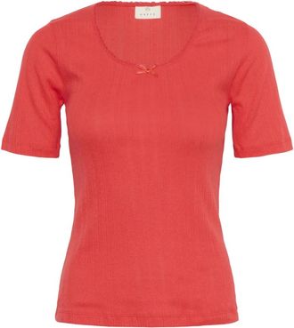 Kaffe Mujer, Blusas y Camisas, Rojo, Talla: M