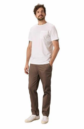 Pact Organic Cotton Softspun Pocket Crew Tee in White at Nordstrom, Size Xx-Large