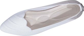 Generic Womens Flat Shoes Knit Pointed Toe Dressy Shoes Solid Color Comfortable Classic Breathable Casual Slip On Ballet Flats Work Leisure White