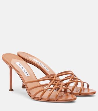 Aquazzura Wild Dream leather mules
