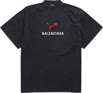 Balenciaga x Puma Oversized T-shirt Black Faded 831305TTVA61041