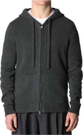 Roberto Collina Felpa con cappuccio e zip - - Sweatshirts & Hoodies - Uomo - Nero - M