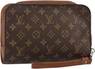 Louis Vuitton Pre-owned Clutches, female, Brown, Size: ONE SIZE Pre-owned Clutch