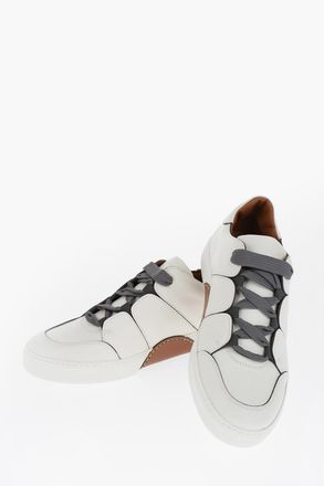 Ermenegildo Zegna LUXURY Leather Low Sneakers TIZIANO Ermenegildo Zegna