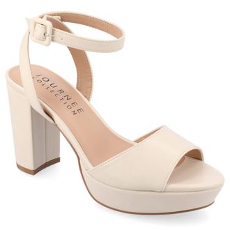 Journee Collection Women & apos;s Nairri Medium and Wide Width Dress Sandals