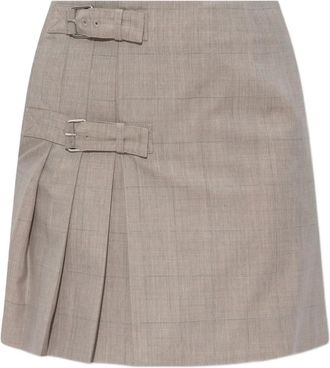 Moschino Gonna plissettata - Toni neutri