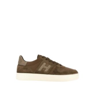 Hogan H668 Lace-Up Sneaker - Shoes - Hombre - Marr&oacute;n - 42 1/2 EU