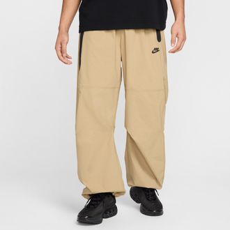 Nike Mens Tech Woven Oversized Pants in Brown | HM7158-297