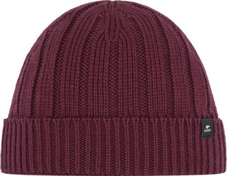 Eisbär Ayo Mens Merino Beanie Hat with Fleece Winter Hat Protects Against Cold and Wind Fisherman Beanie Docker Trawler Hood from Austria, red, One Size