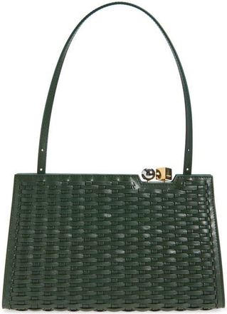 Jacquemus La Pochette Salon Leather Handbag in Dark Khaki 580 at Nordstrom