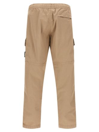 Stone Island Organic Cotton Stretch Cargo Pants - Beige