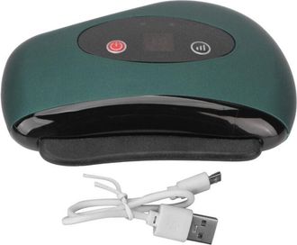 OEM Herramienta Guasha Vibratoria Con 9 Niveles De Calentamiento, Aguja De Piedra Caliente Para Masaje De Meridianos, Herramienta Ligera De Color Negro