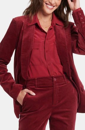 NYDJ Velveteen Tuxedo Jacket in Wild Currant at Nordstrom, Size X-Small