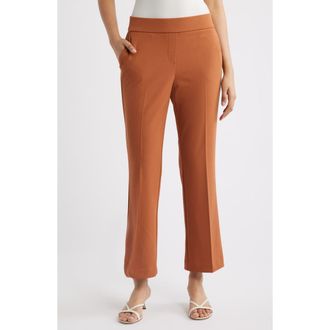 Anne Klein Pull-On Ankle Pants in Cedar Spice at Nordstrom, Size X-Large P