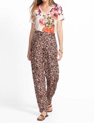 Johnny Was Hailey Cargo Pant In Bellina Leopard