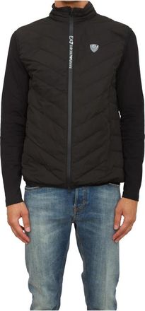 Emporio Armani Gewatteerd Bodywarmer - Heren - Bodywarmers - Zwart - 3XL - Polyester - Jassen