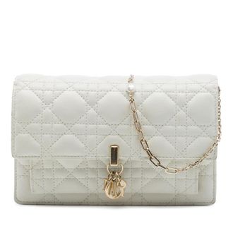 Dior Pre-owned Dior Lambskin Cannage My Dior Daily Chain Pouch Ladies M1M9U1UKNBUBQP42