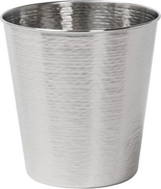 Happimess Remi Modern Classic Textured Steel 2-Gallon Wastebasket in Brushed Steel at Nordstrom