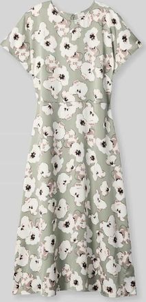 Calvin Klein Freizeitkleid mit Allover-Muster in Khaki Melange, Gr&ouml;&szlig;e XL