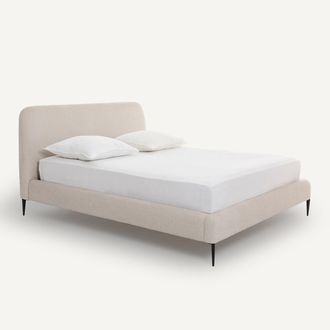 AM.PM Bed met lattenbodem, in structuurstof, ontwerp Emmanuel Gallina, OSCAR