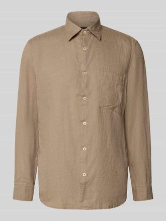 Marc O'Polo Regular Fit Freizeithemd aus reinem Leinen in Beige, Gr&ouml;&szlig;e XXL
