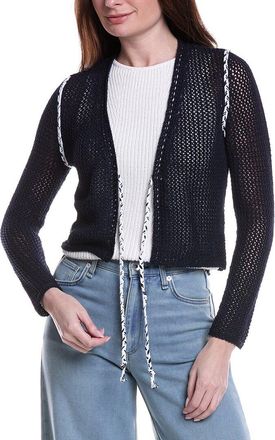 Nic+Zoe NIC+ZOE Mesh Tie Cardigan