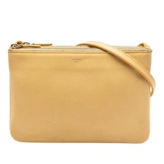 Celine Pre-owned Cross Body Bags, female, Yellow, Size: ONE SIZE Pre-owned Trio Crossbody Bag