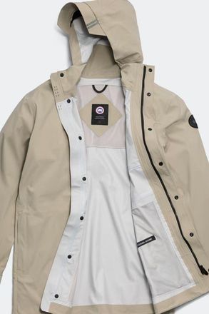 Canada Goose Nanaimo Rain Jacket Black Label in Limestone at Nordstrom, Size X-Large