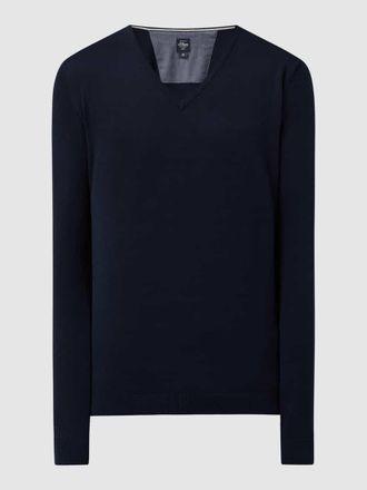 s.Oliver Red Label Pullover aus Baumwolle in Marine, Gr&ouml;&szlig;e XXXL