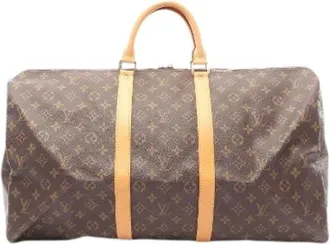 Louis Vuitton Vintage, unisex, Bruin, ONE Size, Leer, Pre-owned Keepall Monogram Boston Bag