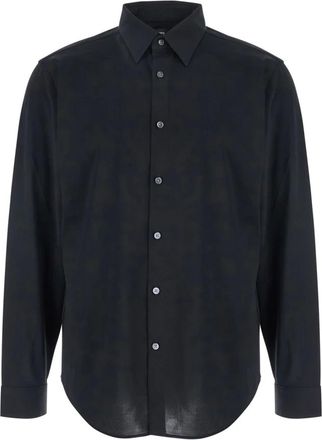 Theory Heren, Overhemden, Zwart, Maat: 2XL Katoen