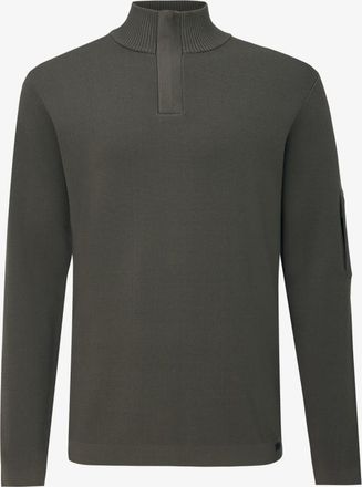 Genti Turtle Zip Longsleeve | Groen