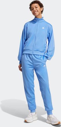 adidas Trainingsanzug ADIDAS SPORTSWEAR W FEELCOZY TS, Damen, Gr. XL, blau (blau fusion), Obermaterial: 100% Polyester, Sportanz&uuml;ge Trainingsanzug