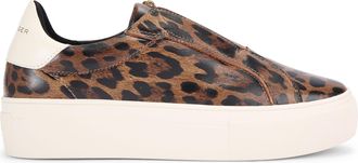 Kurt Geiger Womens Leather Kgl Greenwich Laceless Sneakers - Brown - Size UK 5