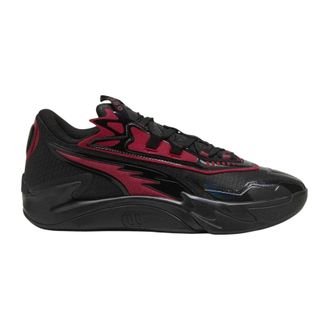 Puma MB.04-basketbalschoenen voor heren met logo (Zwart, Rood)