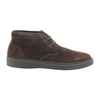 Frau Schoenen, Heren, Bruin, 43 EU, Leer, Lace-up Boots