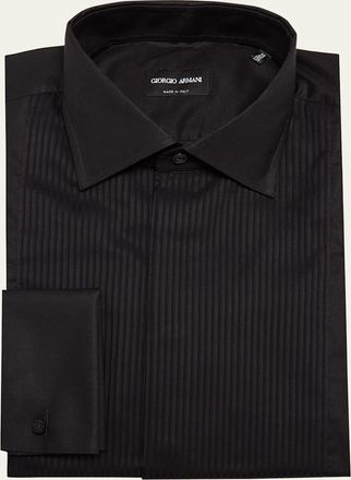 Giorgio Armani Mens Formal Bib Dress Shirt