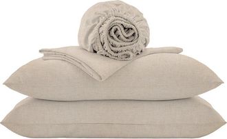 Di Maestro Di Maestro 300 Thread Count Libu Linen & Bamboo Soft & Breathable Sheet Set
