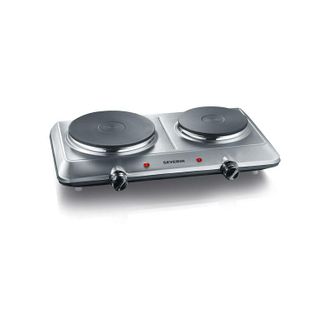 Severin Cocina El&eacute;ctrica 2 Fuegos 1000w+1500w Acero Inoxidable. - Dk1014 Severin