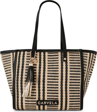 Carvela Womens Minori Tote Bag - Black Fabric - One Size