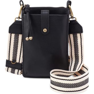 Hobo Cass Leather Phone Crossbody Bag in Black at Nordstrom