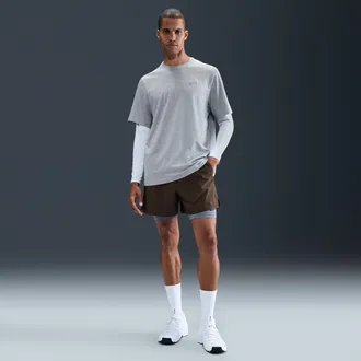 Nike Mens Unlimited Dri-FIT 5 Unlined Versatile Shorts in Brown | DV9336-237