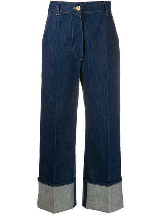 Patou ikonische Jeans mit B&uuml;ndchen
