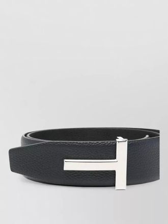 Tom Ford reversible grain leather t belt 40 mm