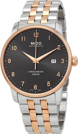 Mido Baroncelli Jubilee Automatic Chronometer Anthracite Dial Mens Watch M0376082206200