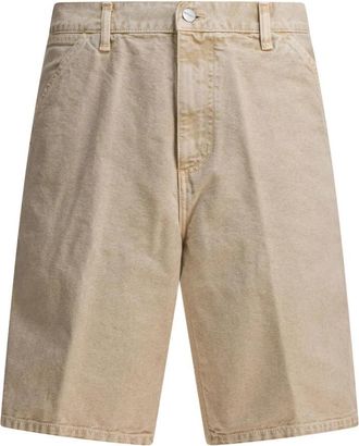 Carhartt Work in Progress Relaxed Fit Katoenen Canvas Werkshorts - Heren - Korte Broeken - Beige - W28 - Katoen - Korte Broeken