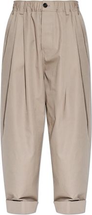 Marni Broeken, Heren, Beige, L, Katoen, Wijde broek